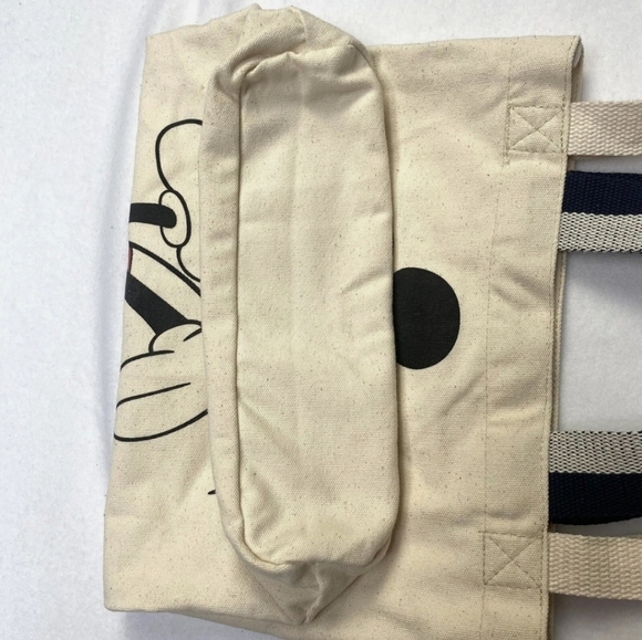Disneyland Mickey Mouse Shoulder Canvas Tote Bag Disney Parks - Picture 3 of 4